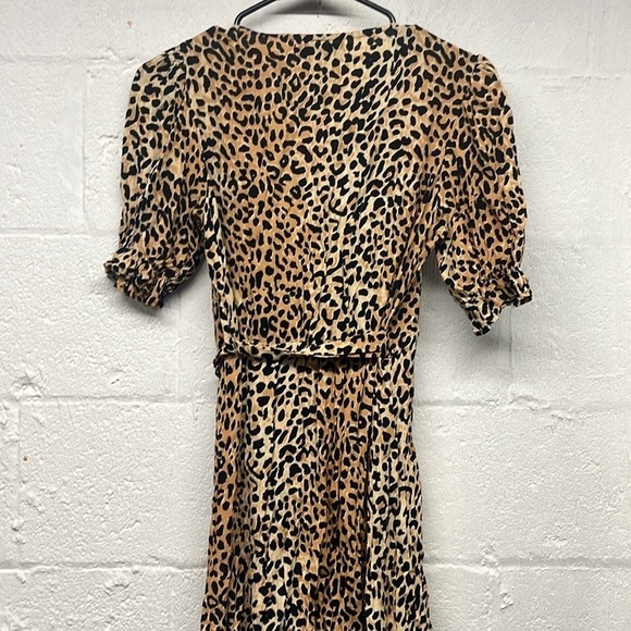 Faithfull the Brand Abbey Wrap Dress Le Cinq Animal Print sz XS - Picture 7 of 10